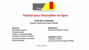 Tutoriel pour l'inscription en ligne