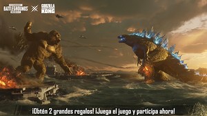 Saluda a Kong y Godzilla mientras ganas cosas increíbles. 🎁🦖🦍 ¡Echa un vistazo a nuestro evento Ataques de Titanes en el juego y mira cómo podrías ganar artículos épicos para vestir jugando al Modo Clásico con temática de Godzilla vs. Kong! 🤩 🙉 ¡Únete ya al evento Poder de los Titanes! 🔗 https://pubgmobile.live/GodzillaVsKong | PUBG MOBILE