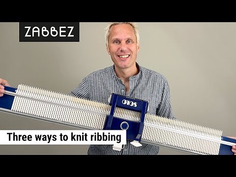 How to knit ribbing on a hand knitting machine | Singer Solo