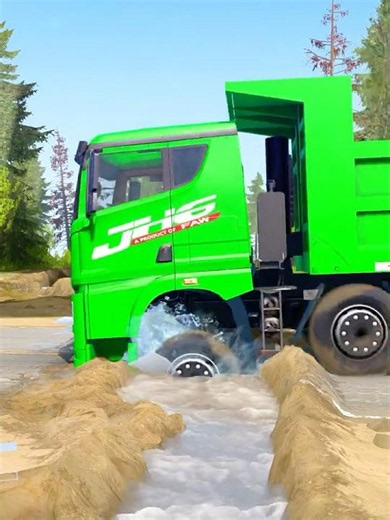 Spintires: MudRunner -SHACMAN DELONG X3000 Towing a Truck on a Snowy Road Ep 599