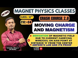 12th ll L02 ll Crash Course2.0 ll Ch04 ll Moving charge and magnetism ll Ampere's law and its proof