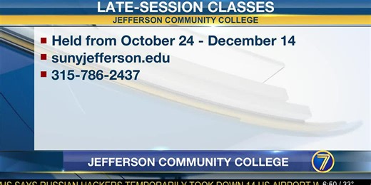Late-session classes start soon at JCC