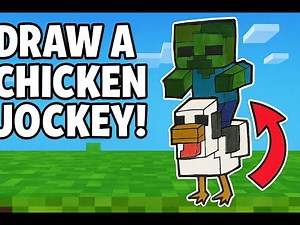 How to Draw a Chicken Jockey from Minecraft! (Step by Step)