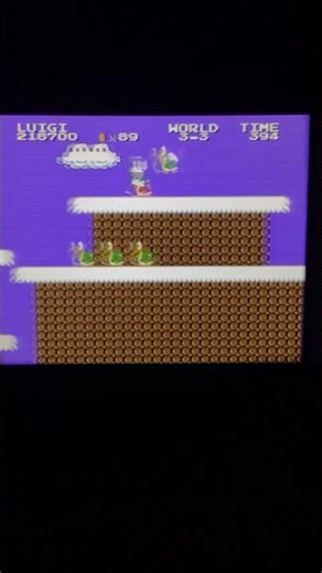 W 3-3 Tough Start Maneuver and Finish with Luigi- Super Mario Bros 2 1986 "Lost Levels"