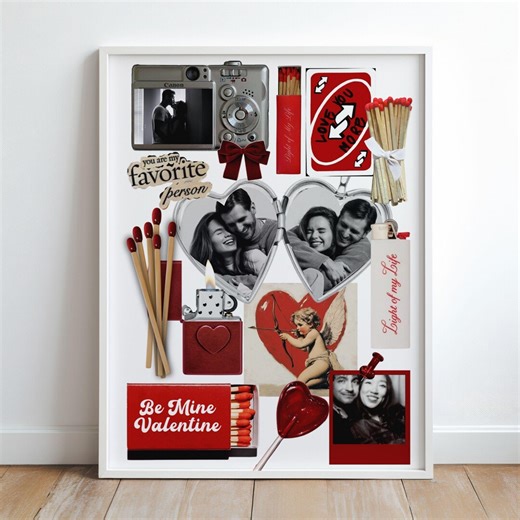 Printable Matchbook Poster, Custom Editable Matchbook, Retro Matchbox Art, Valentine’s Gift, Personalized Printable Gift, Matchbook Template - Etsy