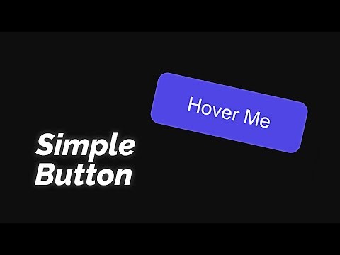 Create a super simple button hover effect using HTML and CSS