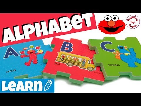 Sesame Street Alphabet Foam Floor Puzzle Learn the Alphabet Abby Grover Elmo