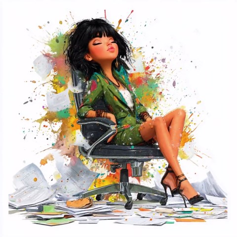 Quirky Office Girl Clipart, Funny Working Girls, Boss Girl Watercolor, Professional Women, 33 JPG White Background - Etsy