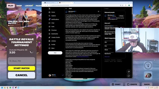 Boop says everyone who used the 3rd party software should get banned or disqualified😳“Its either everybody gets banned or nobody gets banned”