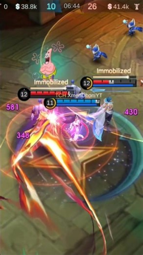 #mobalegends5v5 Esmeralda epic comback 1v4 | enemy Badang youtuber 14k subscribe vs #xmendhonilive
