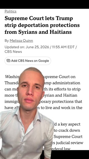 The Supreme Court cleared the way for the Trump administration to end Temporary Protected Status for hundreds of thousands of Haitians and thousands of Syrians — a program that allows people fleeing crises to live and work legally in the U.S. without fear of deportation while conditions in their home countries remain unsafe. @camiloreports