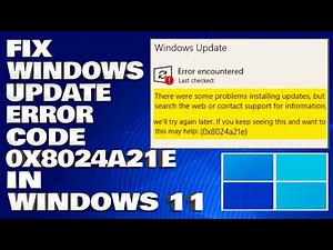 How To Fix Windows Update Error Code 0x8024a21e in Windows 11/10 [Solution]