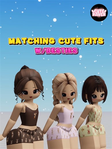 Matching Cute Outfits Ideas for Roblox Friends