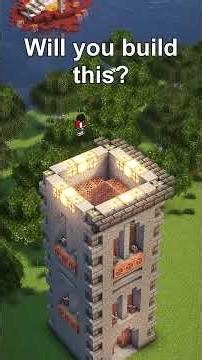 Minecraft clock Tower built #minecraft