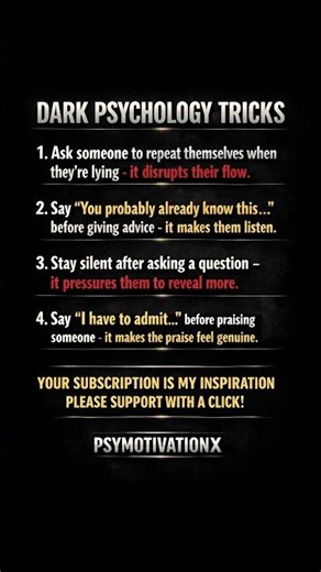 4 Dark Psychology Tricks That Actually Work