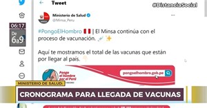 El Ministerio de Salud publicó cronograma de llegada de nuevas vacunas