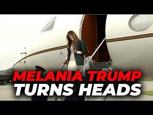 MELANIA TRUMP makes a STUNNING ARRIVAL in North Carolina with a HEAD-TURNING OUTFIT