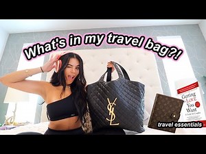 WHAT'S IN MY TRAVEL BAG?! Carry On + Travel Essentials