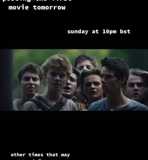 10pm bst #mazerunner #fullmovie #fyp #foryoupage #dylanobrien