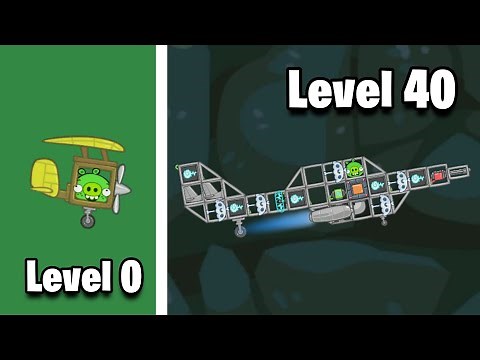 Level 0 to Level 100 planes in Bad Piggies
