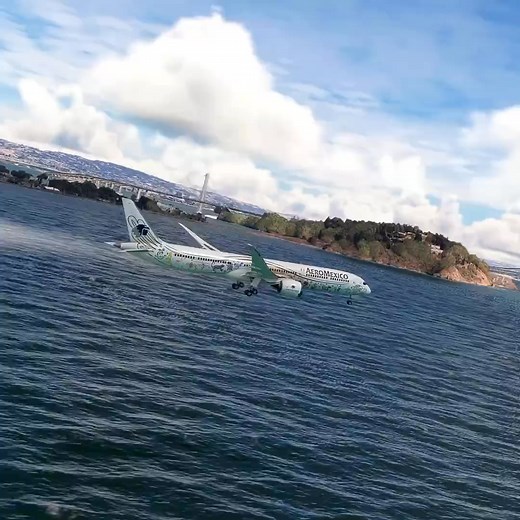 The plane crossed under the bridge! ✈️🌉 Mexico #Travel #Adventure #Plane #Bridge #mexico | Flight sim viral