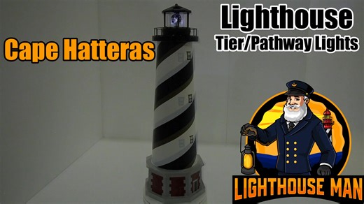Light up your way and make your outdoor space a true work of art with the Small Cape Hatteras Lighthouse Tier Light from Authentic Models! This beautiful ornamental is designed to provide the perfect accent light and create a warm atmosphere on your pathways, walkways, stairways, gazebos, or outdoor patios. Choose from four different lighting options—solar revolving beacon, steady solar light, low voltage, or electric—to fit the look and feel of your space. This tier light is the perfect additio