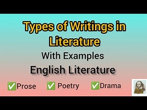 Poetry, Prose, and Drama Explained with Examples | Easy explanation | English Literature