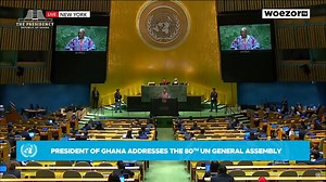 "I would like to call for the removal of the blockade on Cuba..." - President John Dramani Mahama addresses the 80th UN General Assembly #WoezorTV | WoezorTV