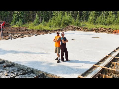 Pouring a Concrete Slab | Summer Week at the Cabin