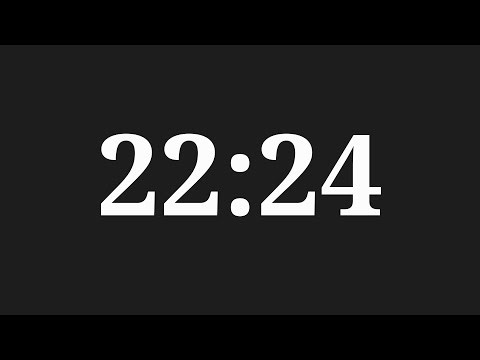 22 Minutes 24 Seconds Countdown Timer