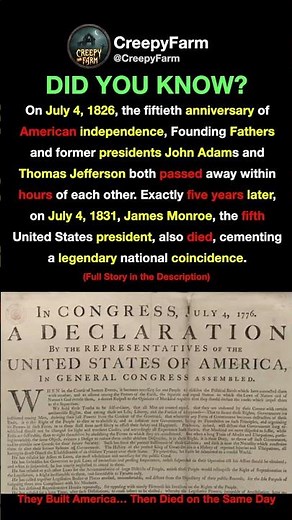 The Founding Fathers Who Died on Independence Day