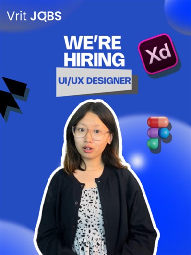 We’re hiring a UI/UX Designer 🎨✨ Good taste, strong UX thinking, and attention to detail, that’s what we’re looking for. Apply now 🚀📩 #vritjobs #Uiux #Vacancy #Hiring #ApplyNow
