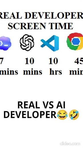 Real Developer vs AI Developer 😂💻 #coding #developer #memes #funny #programming #memecoding