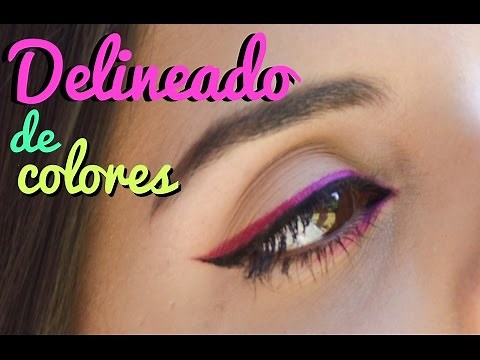 Tutorial: ¡Delineado de colores! (Ojos grandes y atractivos)