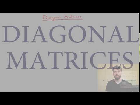 Diagonal Matrices are Freaking Awesome
