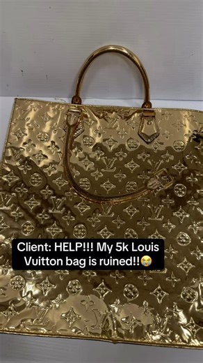 Purse Rehab on Instagram: "Not every repair comes with a rulebook. This LV Gold Sac Plat Miroir handle needed a custom approach—because unique bags deserve solutions just as special. Thinking outside the box is where the magic happens ✨ #lvsacplat #lvrepair #lvluxury #malibuvillage #agourahills"