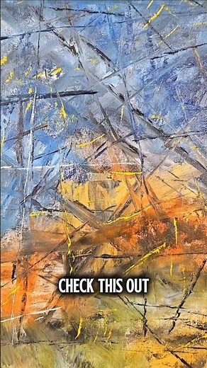 Chaotic Landscape | Abstract Expressionist Oil Landscape Painting 14x18