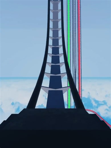 Riding The Tallest Roller Coaster In ROBLOX