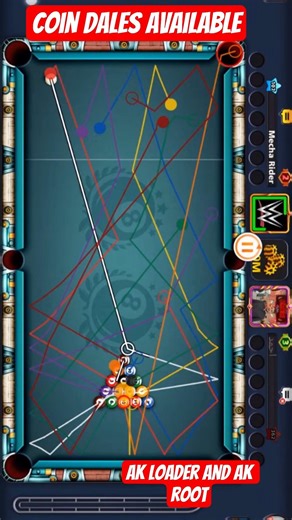8🎱 ball pool cheto hack no anti ban 🎱 ak loader and ak root #8ballpool#shortvideo#shorts #viral#song