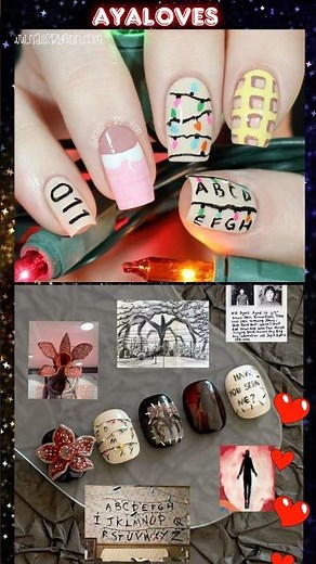 Upside Down Nails 💅✨ Stranger Things Edition #strangerthings #strangerthings #netflix #music