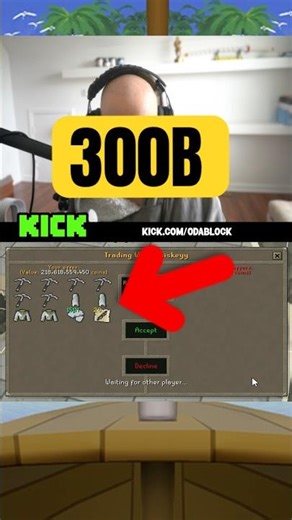 Odablock Trolls Him with 300 BILLION #osrs