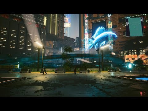 Cyberpunk 2077 City Center walk around