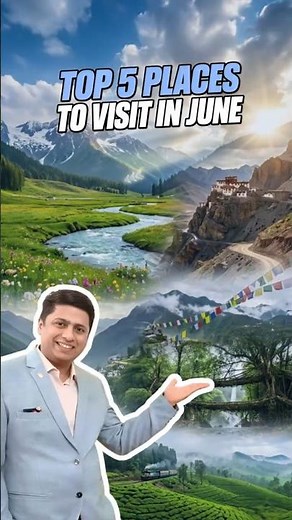 Top 5 June Travel Destinations 🌧️🔥#travel #monsoon #june #travelguide #top5destinations #top5 #trip
