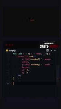 Gravity Cursor Field com JS | Project #19 – SantsCoder