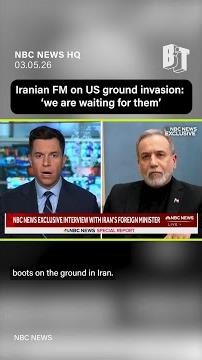Iranian FM on US ground invasion: 'We are waiting for them'