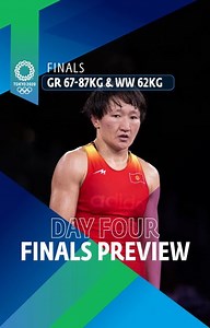 Olympic Wrestling on Instagram: "Wednesday's finals feature world champs in two of the three weights & must-watch rivalries at GR87kg & WW 62kg. 60kg: M. GERAEI 🇮🇷 vs. P. NASIBOV 🇺🇦 87kg: V. LORINCZ 🇭🇺 vs. Z. BELENIUK 🇺🇦 62kg: A. TYNYBEKOVA 🇰🇬 vs. Y. KAWAI 🇯🇵"