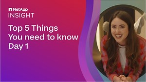 Join Phoebe Goh and Caroline Van Buskirk as they discuss the top 5 moments from #NetAppINSIGHT 2023 Day 1! The excitement around intelligent data infrastructure, unified data storage, artificial intelligence, and data security IS REAL: https://ntap.com/3QtKbCc | NetApp | Facebook