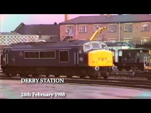 BR in the 1980s Derby Station on 24th February 1988