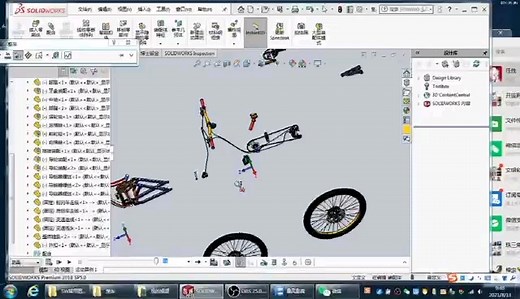 solidworks自行车设计
