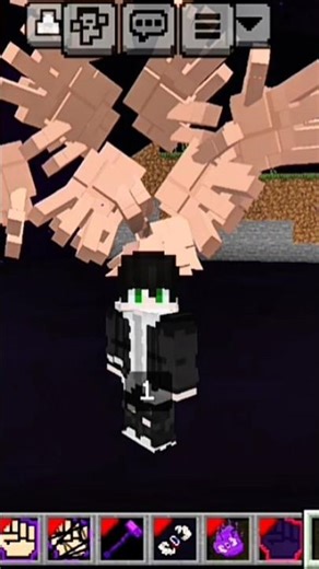 Mahito's Domain Expansion in Minecraft Bedrock and PE #minecraft #jujutsukaisen #shorts